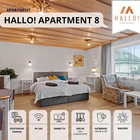 Sehr Gemuetliche Ferienwohnung In Bester Lage Mit Grossem Sonnenbalkon L Innenstadtnaehe L 1 Minute Zum Bahnhof L Kueche L Tv L Free-Wlan L Willkommen Im Hallo!-Apartment 8 Bad Wörishofen Exterior foto